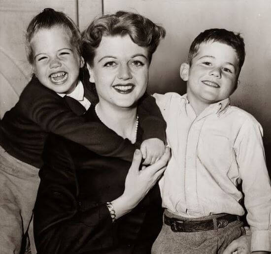 Young Anthony Pullen Shaw with his mother Angela Lansbury and sister Deidre Angela Shaw.